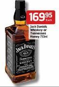 Jack Daniels Whiskey Or Tennessee Honey-750ml Each