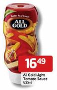 All Gold Light Tomato Sauce-500ml Each