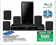 Samsung 5.1 Kanaal 3D Blu-Ray Tuisteaterstelsel(HT-F4500)-Each