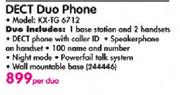 Panasonic Dect Duo Phone(KX-TG6712)-Per Duo