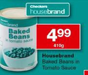 Housebrand Baked Beans In Tomato Sauce-410g Each