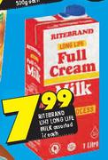 Ritebrand UHT Long Life Milk Assorted-1Ltr Each