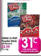 Drink-O-Pop Powder Drink(All Flavours)-5g