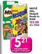 Nestle Milo, Nesquik Ready To Drink-250ml