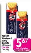 Bakers Blue Label Marie Biscuits(All Flavours)-200Gm