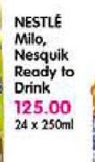 Nestle Milo, Nesquik Ready To Drink-24x250ml