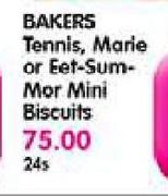 Bakers Tennis, Marie Or Eet-Sum-Mor Mini Biscuits-24's