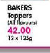Bakers Toppers(All Flavours)-12x125Gm