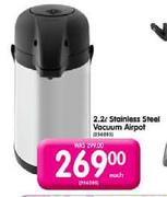 2.2ltr Stainless Steel Vacuum Airpot Each