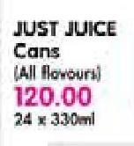 Just Juice Cans-24x330ml
