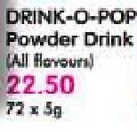 Drink-O-Pop Powder Drink(All Flavours)-72 x 5gm