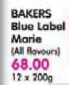 Bakers Blue Label Marie(All Flavours)-12 x 200gm