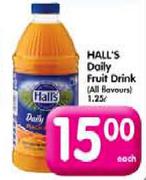 Hall's Daily Fruit Drink(All Flavours)-1.25Ltr