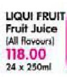 Liqui-Fruit Fruit Juice(All Flavours)-24 x 250ml