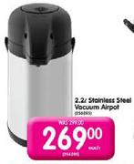 Stainles Steel Vacuum Airpot-2.2Ltr Each