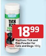 Marltons Tick And Flea Powder For Cats And Dogs-100g