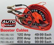 Auto Kraft 120Amp Booster Cable-Each
