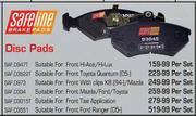 Safeline Disc Pads Suitable For Front Hi-Ace/Hi-Lux-Per Set