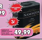 Namaqua Wines (Excluding Red)-3Ltr Box Each