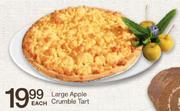 Large Apple Crumble Tart