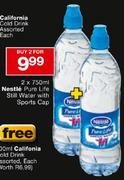 Nestle Pure Life Still Water With Sports Cap-2 x 750ml