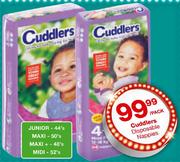 Cuddlers Disposable Nappies Junior-44's-Per Pack
