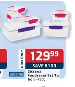 Sistema Foodsaver Set To Go-6's Pack 