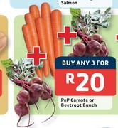 PnP Carrots or Beetroot Bunch-3's
