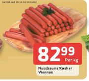 Nussbaums Kosher Viennas-Per Kg