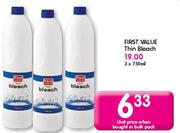 First Value Thin Bleach-750ml