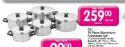 OLI 10 Piece Aluminium Cookware Set