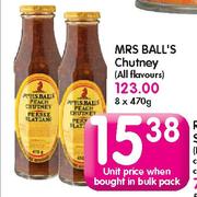 Mrs Ball's Chutney(All Flavours)-470gm Each