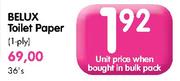 Belux 1 Ply Toilet paper-Each