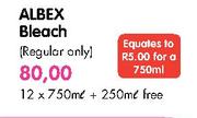 Albex Bleach(Regular Only)-12x750+250ml Free
