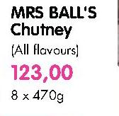 MRS Ball's Chutney(All Flavours)-8x470gm