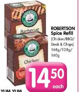 Robertson Spice Refill(Chicken/BBQ/Steak & Chops)-168/128/160gm Each