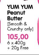 Yum Yum Peanut Butter-6x400g