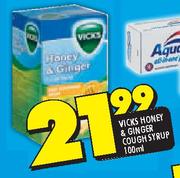 Vicks Honey & Ginger Cough Syrup-100ml
