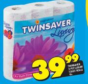 Twinsaver 2 ply Luxury Toilet Rolls-9's pack