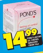 Pond's Lasting Oil Control Vanishing Cream-50ml