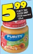 Purity 2nd Foods Baby Food-125ml