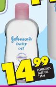 Johnson's Baby Oil-125ml