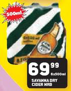Savanna Dry Cider NRB-6 x 500ml