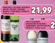 Darling Cellars Reserve Arum Fields Chenin Blanc/Cabernet Merlot-750ml Each