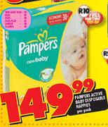 Pampers Active Baby Disposable Nappies-Per Pack