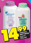 Johnson's Baby Baby Powder-200gm Each