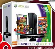 XBOX 360 Console/Kinect Bundle-4GB