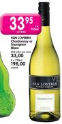 Van Loveren Chardonnay or Sauvignon Blanc-750ml