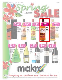 Makro : Spring Sale - Liquor (23 Sep - 1 Oct), page 1
