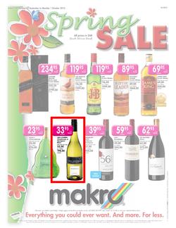 Makro : Spring Sale - Liquor (23 Sep - 1 Oct), page 1